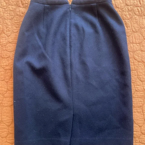 J.Crew No. 2 Pencil Skirt - Navy Blue wool💙 - Picture 3 of 4